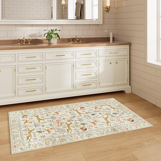 DUKINO 2x5 Rug for Hallway, Washable Kitchen Runner Rug - Image 4