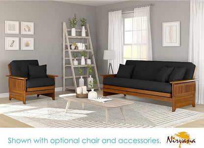 Nirvana Futons Brentwood Tray Arm Futon Sofabed Set - Image 3