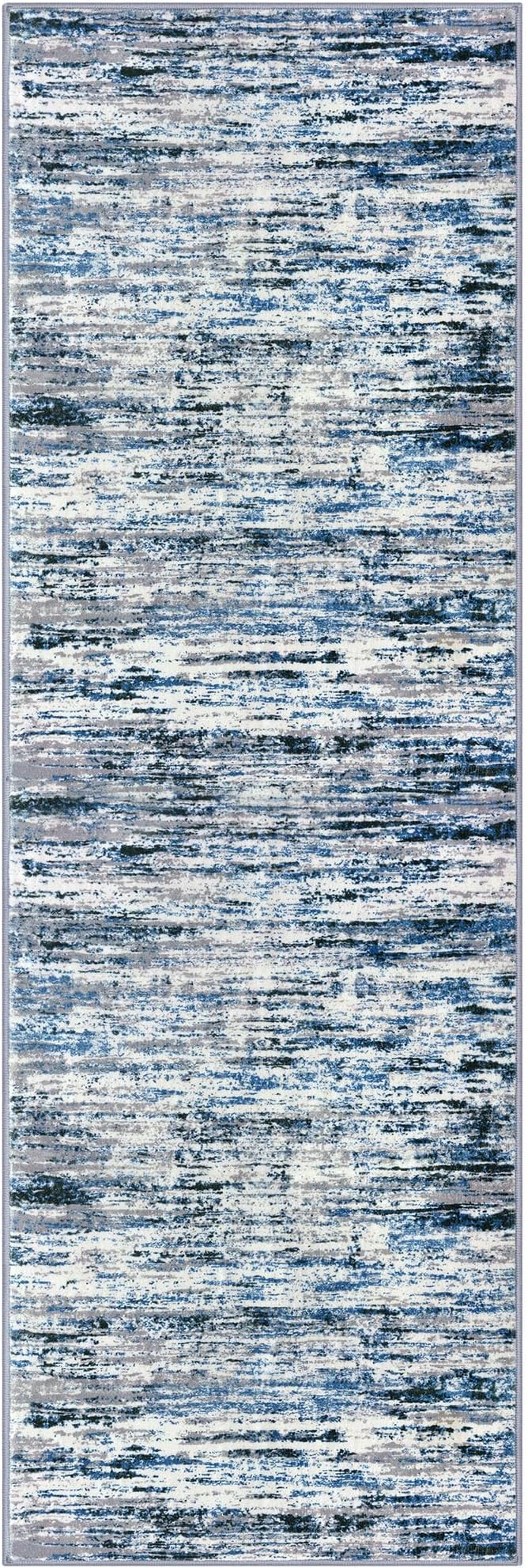 Modern Abstract Runner Rug 3x8, Washable Kitchen Runner Non-Slip Soft Hallway - Image 9