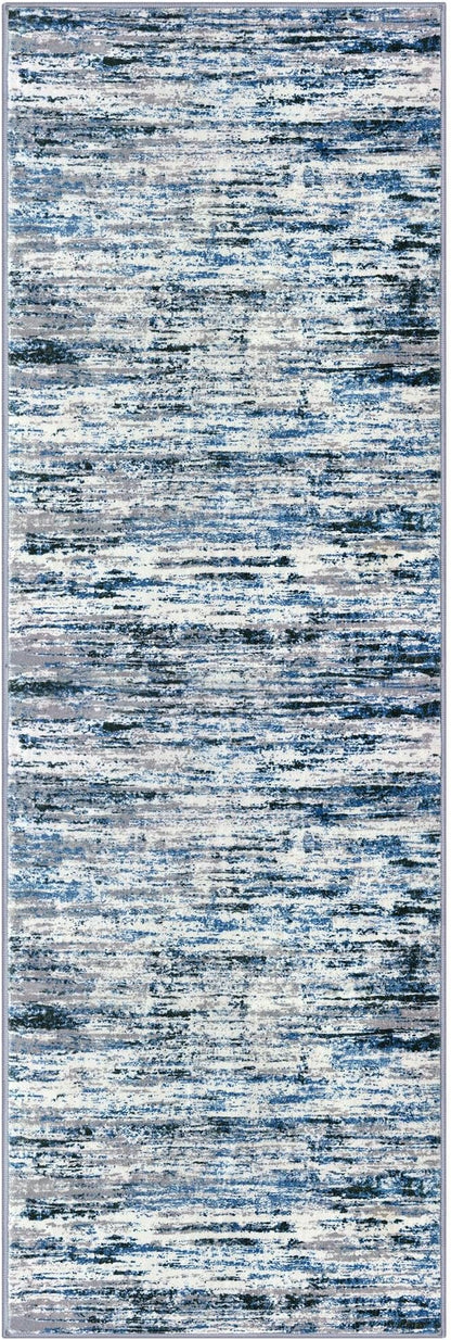Modern Abstract Runner Rug 3x8, Washable Kitchen Runner Non-Slip Soft Hallway - Image 9