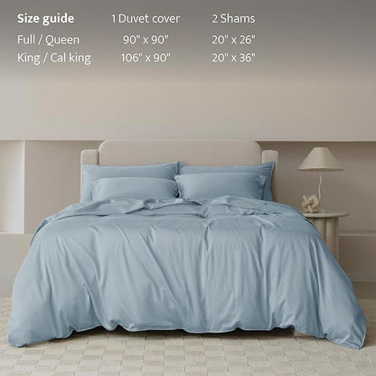 Double Stitch Cotton Tencel Duvet Cover - Image 5