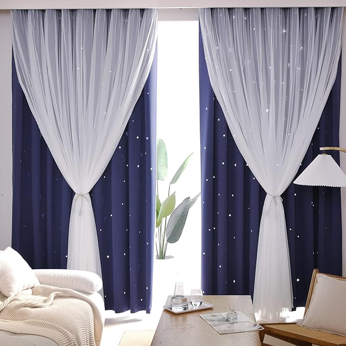 Kinryb Kids Star Cutout Curtains - Image 2