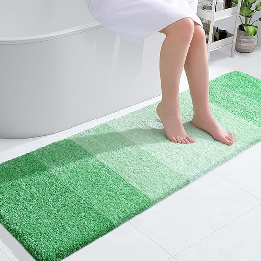 OLANLY Bathroom Runner Rugs 59x17, Extra Soft Absorbent Microfiber Bath Rugs by OLANLY