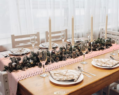 FEXIA Pink Table Runner 72 Inches Long - Image 7