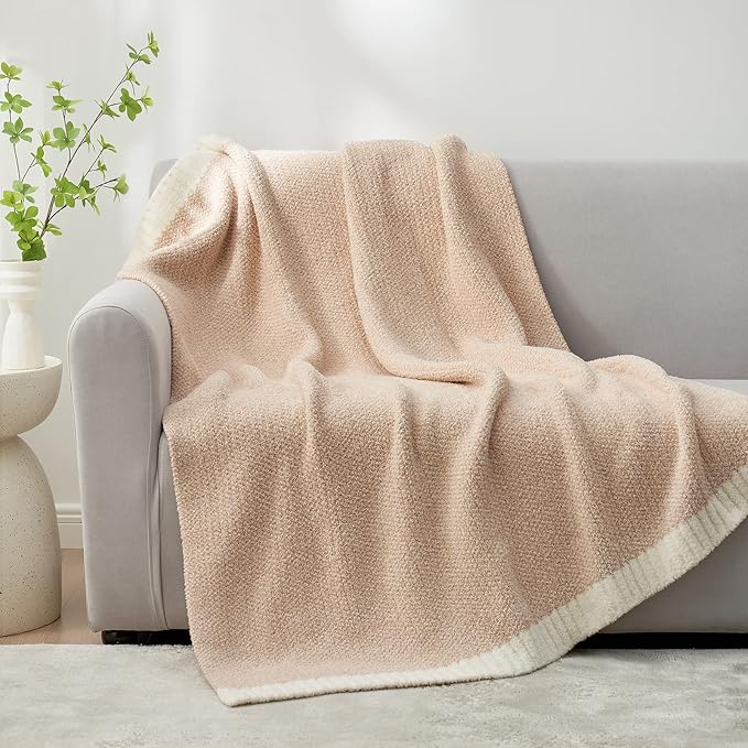 Snuggle Sac Heather Beige Throw Blanket - Image 7