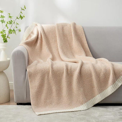 Snuggle Sac Heather Beige Throw Blanket - Image 7