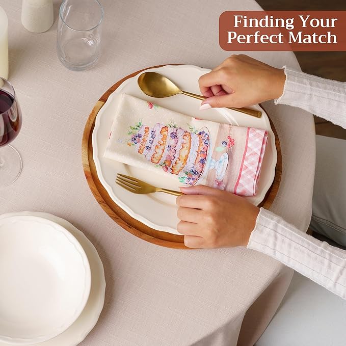 Maison d' Hermine Cloth Napkins Set of 4 100% Cotton Soft & Durable Everyday - Image 5