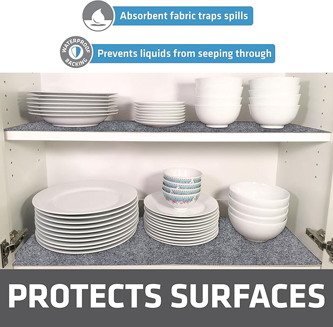 Drymate Premium Luxury Shelf & Drawer Liner, Thick Cushioned Fabric, - Image 3