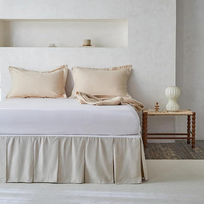 BISELINA French Linen Pleated Bed Skirt - Image 5