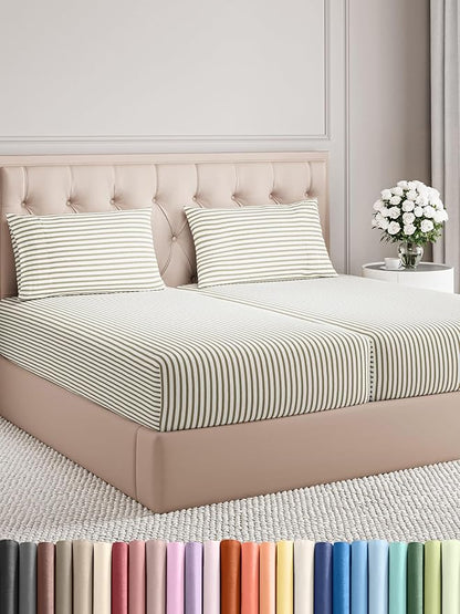 Split King Size 5 Piece Sheet Set by CGKUnlimited