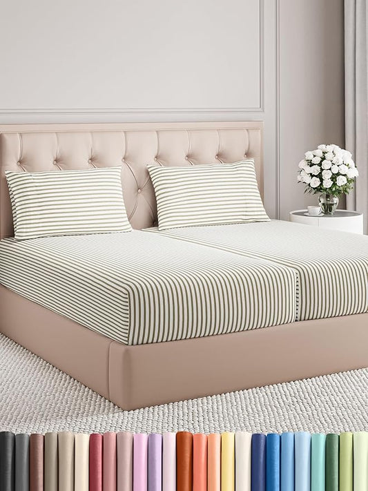 Split King Size 5 Piece Sheet Set by CGKUnlimited