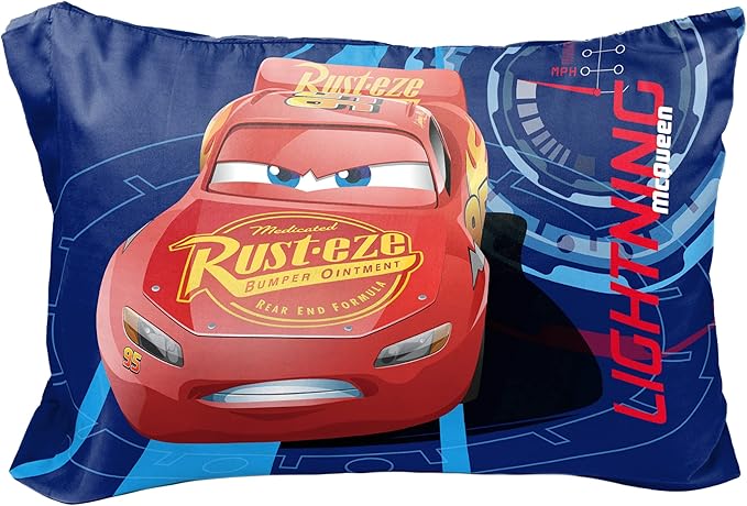Jay Franco Disney Pixar Cars Lightning Speed 1 Single Reversible Pillowcase by JayFranco
