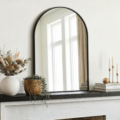 amoise arched bathroom mirror for wall, 2pack 30"x20" showing dimensions