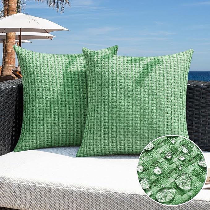 Kevin Textile Outdoor Waterproof Throw Pillow Covers Pack of 2 Farmhouse - Image 8