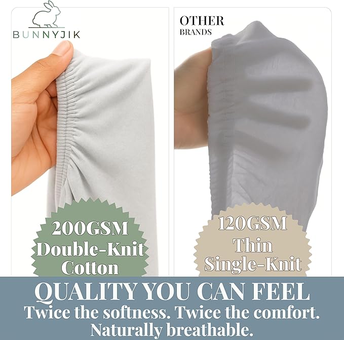 GOTS 100% Organic Bassinet Sheets - Image 3