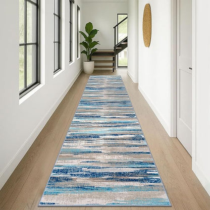 Modern Abstract Runner Rug 3x12 - Image 2