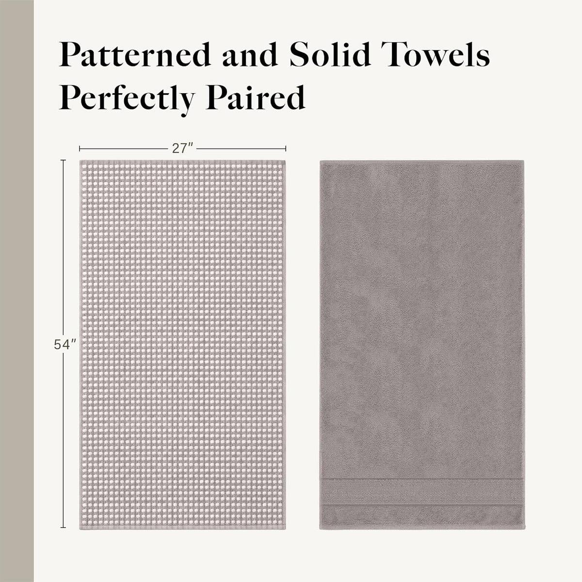 modern threads 6 piece bath towel set – shown in use