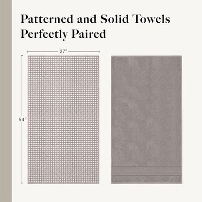modern threads 6 piece bath towel set – shown in use
