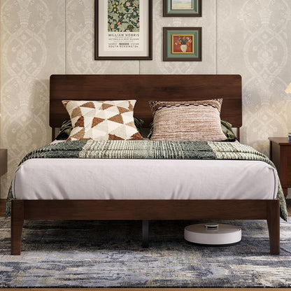 novilla queen bed frame with 3-level adjustable storage, main product view