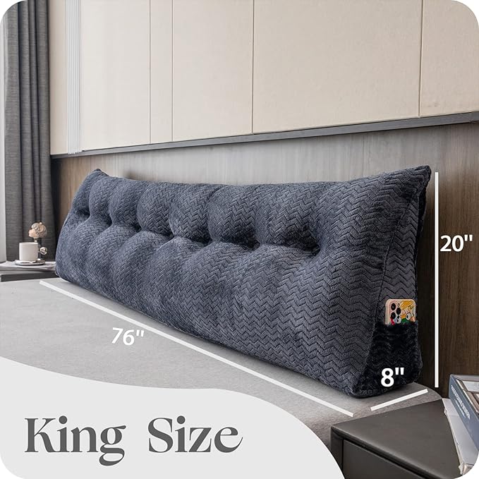 Large Bolster Triangular Headboard Wedge Backrest Positioning Support Bed Rest - Image 2