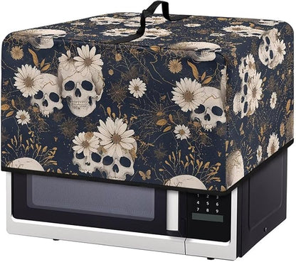 Microwave Oven Cover, Skull Halloween Dust Oil Proof Waterproof Machine by Unknown