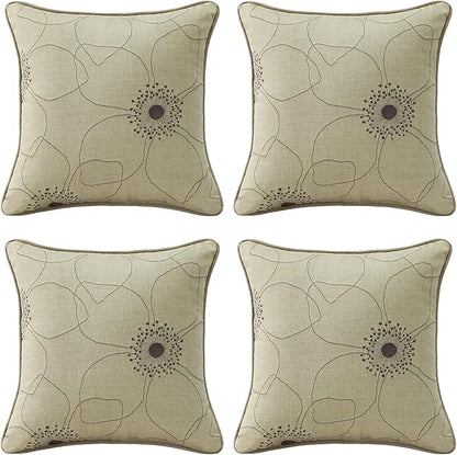 Outdoor Sunbrella Decorative Pillows Pack of 4, Allure Dusk by Supdurplus