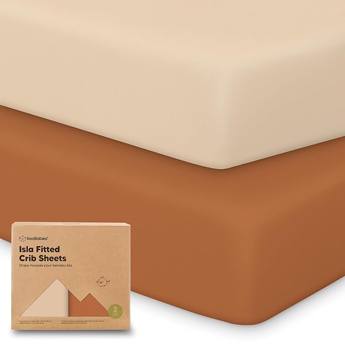 KeaBabies 2-Pack Baby Crib Sheets by KeaBabies