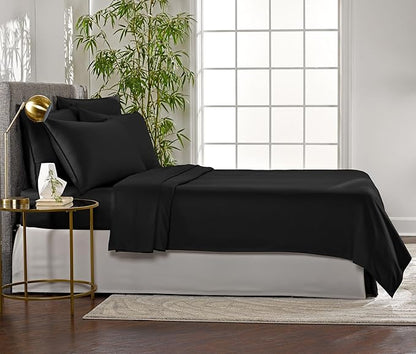 Pure Bamboo Full Sheets, Genuine 100% Organic Viscose Derived from Bamboo Bed - Image 4