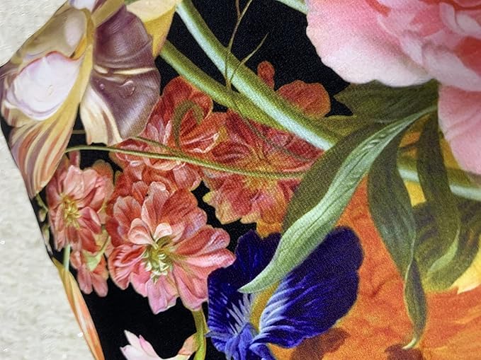 European Classic 20x20 Floral Oil Painting Pillow Cover, Double-Sided Plush - Image 5