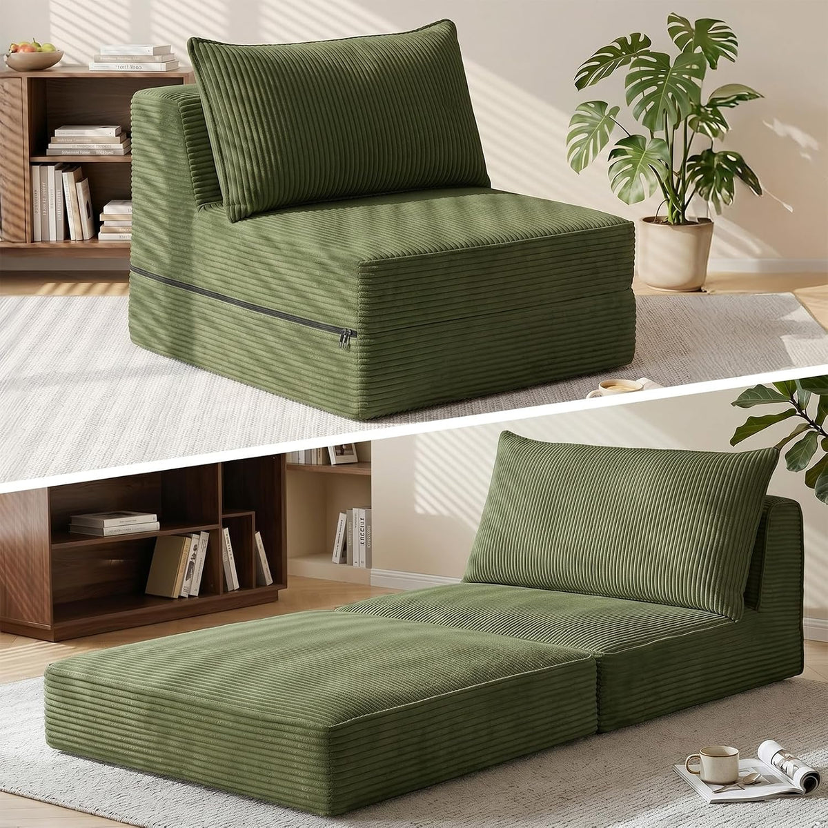 erament folding sofa bed, 8" convertible sleeper sofa, main product view