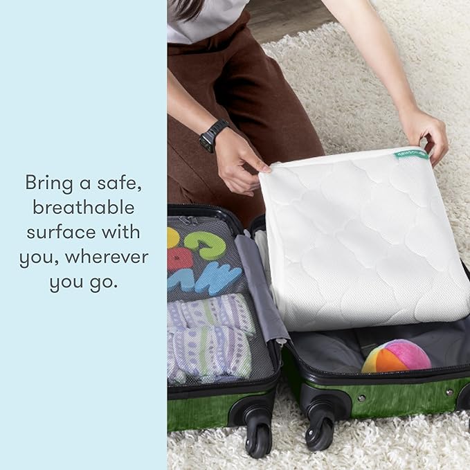 Newton Baby Waterproof Crib Mattress Pad | Ultra-Breathable Quilted Layer - Image 4