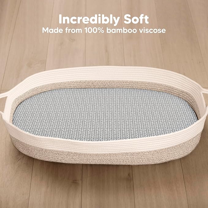2-Pack Baby Bassinet Sheets Girl, Boy - Image 2