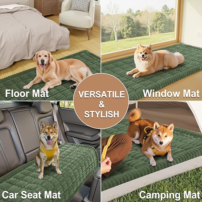 Smiry Couch Cover for Dogs Washable, Non Slip Fuzzy Pet Couch Covers for 3 - Image 4