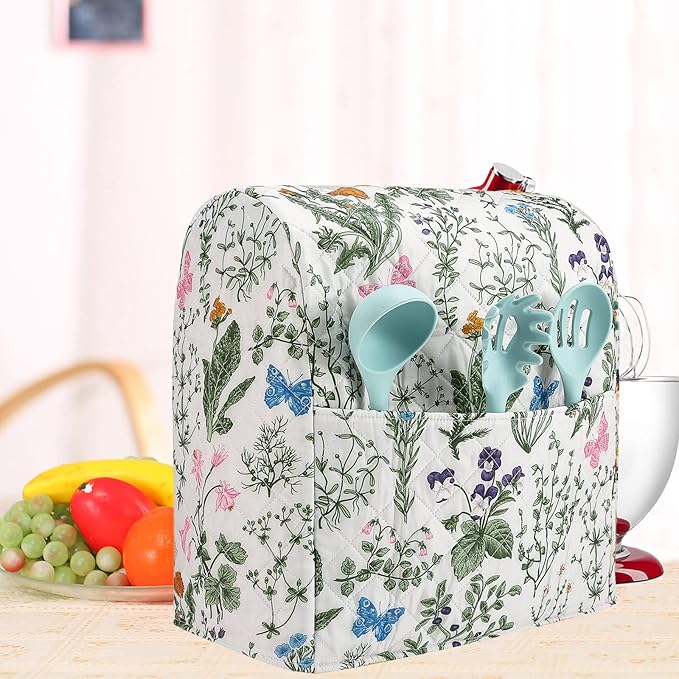 Stand Mixer Cover, Floral and Plants Kitchen Mixer Cover Compatible - Image 7