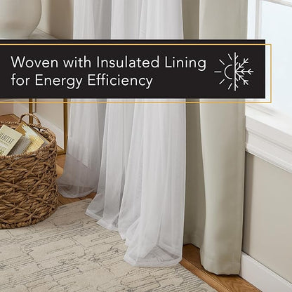 TOWN & COUNTRY LUXE Talia Double Layer Indoor Curtains, Sheer and Room - Image 8