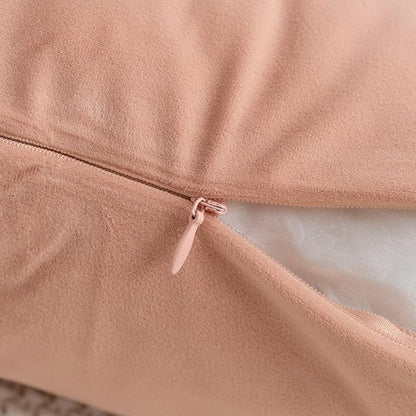 HWY 50 Dusty Pink Velvet Throw Pillow Covers 18x18 Inch - Image 4
