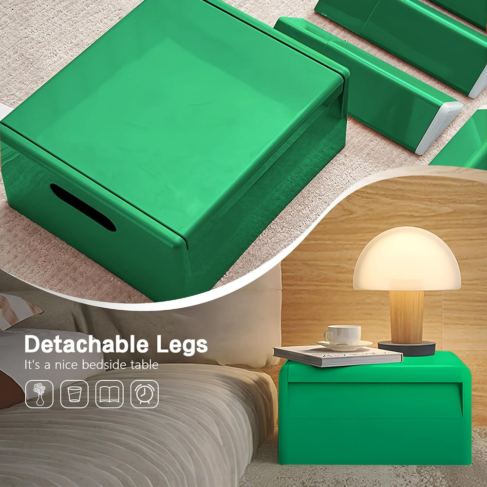 Colorful ABS Plastic Nightstand Detachable Storage Side Table Stool