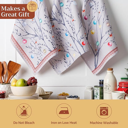 Maison d' Hermine Kitchen Towels Set of 3 100% Cotton 20" x 27.5" Reusable - Image 5
