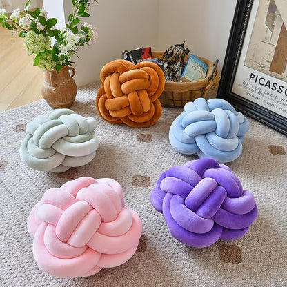 Xuyier Knot Pillow Ball, Decorative Throw Pillows - Image 4