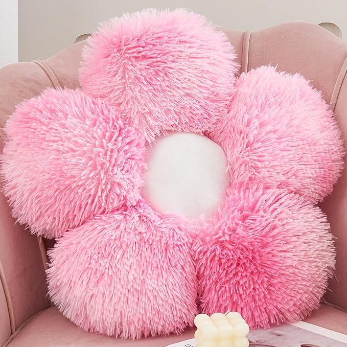 MorroMorn Flower Pillow Shaped Throw Pillows by MorroMorn