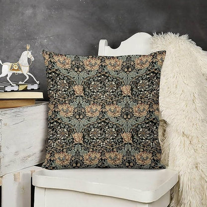 William Morris Floral Original Throw Pillow Covers Boho Chic Retro Floral Cozy - Image 3