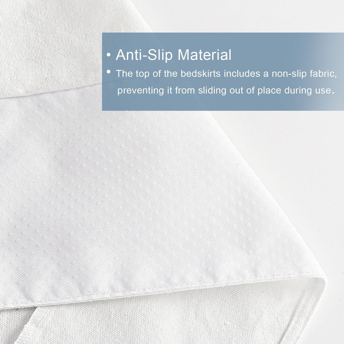 hig chic 14'' queen bedskirts scallop edge pleated, package contents