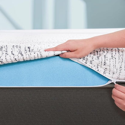 Subrtex Mattress Topper Cover Full Size 3 Inch Mattress Topper Protector - Image 4