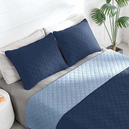 Easy-Going Full/Queen Size Reversible Quilt Set - Image 2