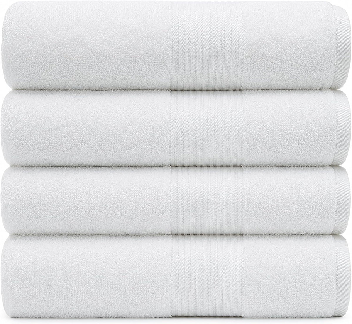 luxury bath towels 4 pack 650 gsm, 34"x56", main product view