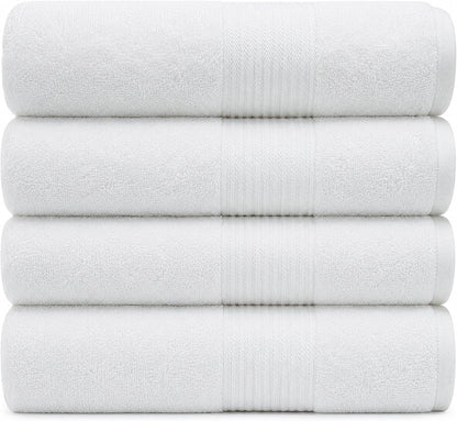 luxury bath towels 4 pack 650 gsm, 34"x56", main product view