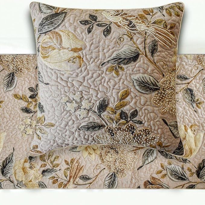 The HomeCentric Beige Bed Runner - Image 3