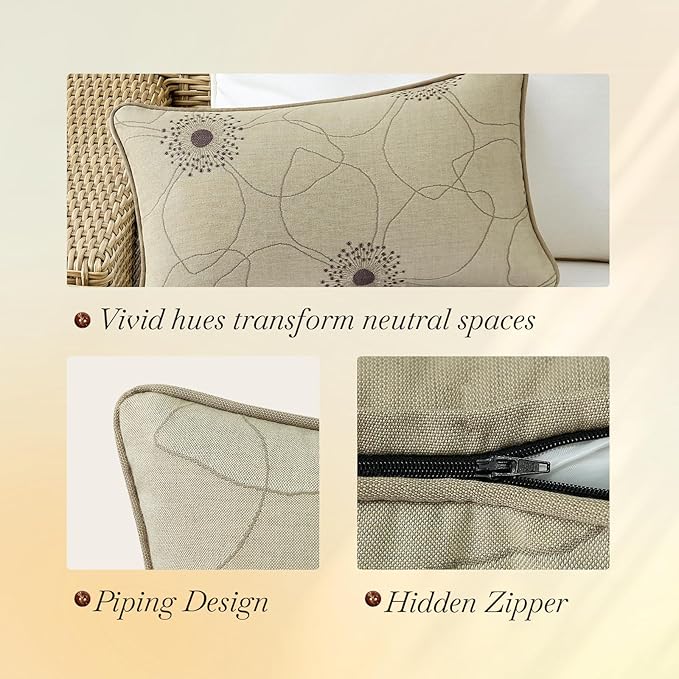 Outdoor Sunbrella Decorative Pillows Pack of 4, Allure Dusk - Image 5