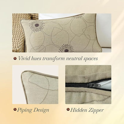 Outdoor Sunbrella Decorative Pillows Pack of 4, Allure Dusk - Image 5
