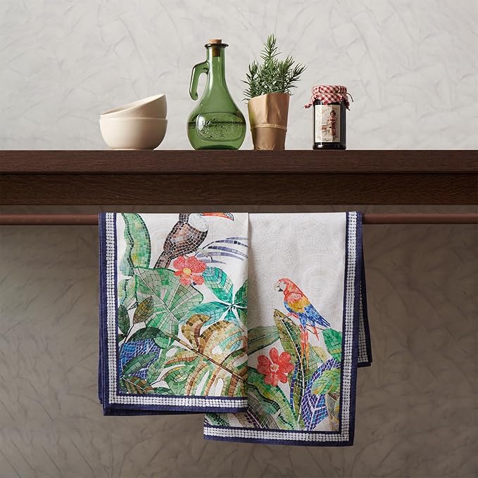 Maison d' Hermine Kitchen Towel 100% Combed Cotton Premium Set of 3 Soft - Image 5